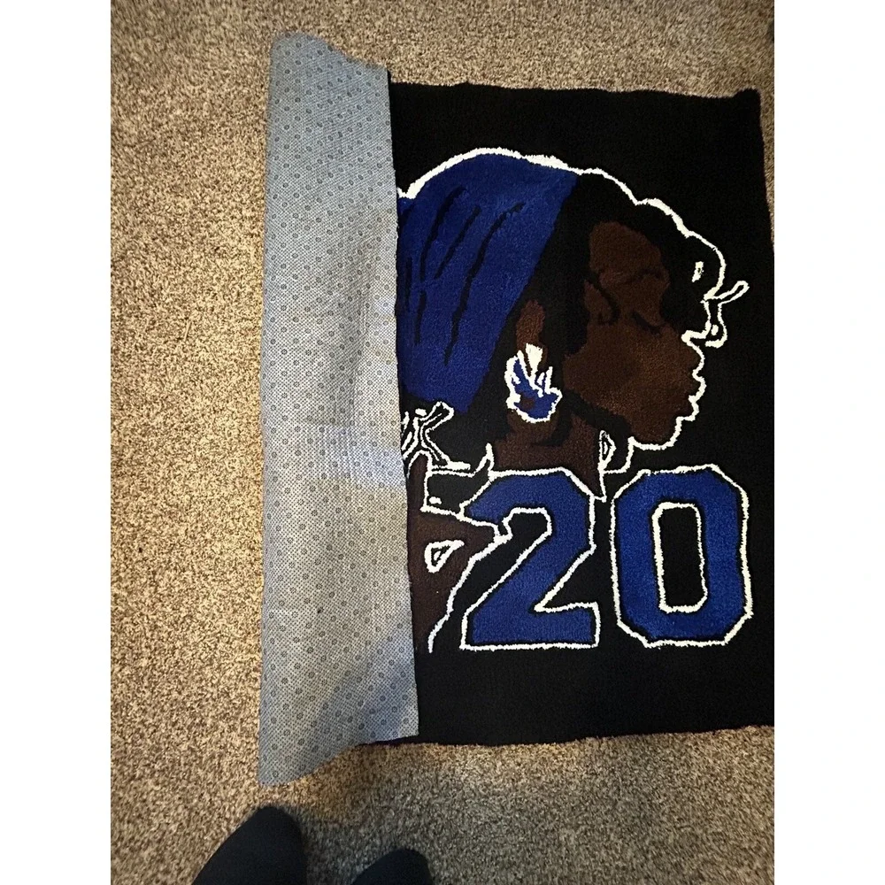 Zeta Phi Beta Sorority Custom Handmade Rug Tapestry 4' X 4'